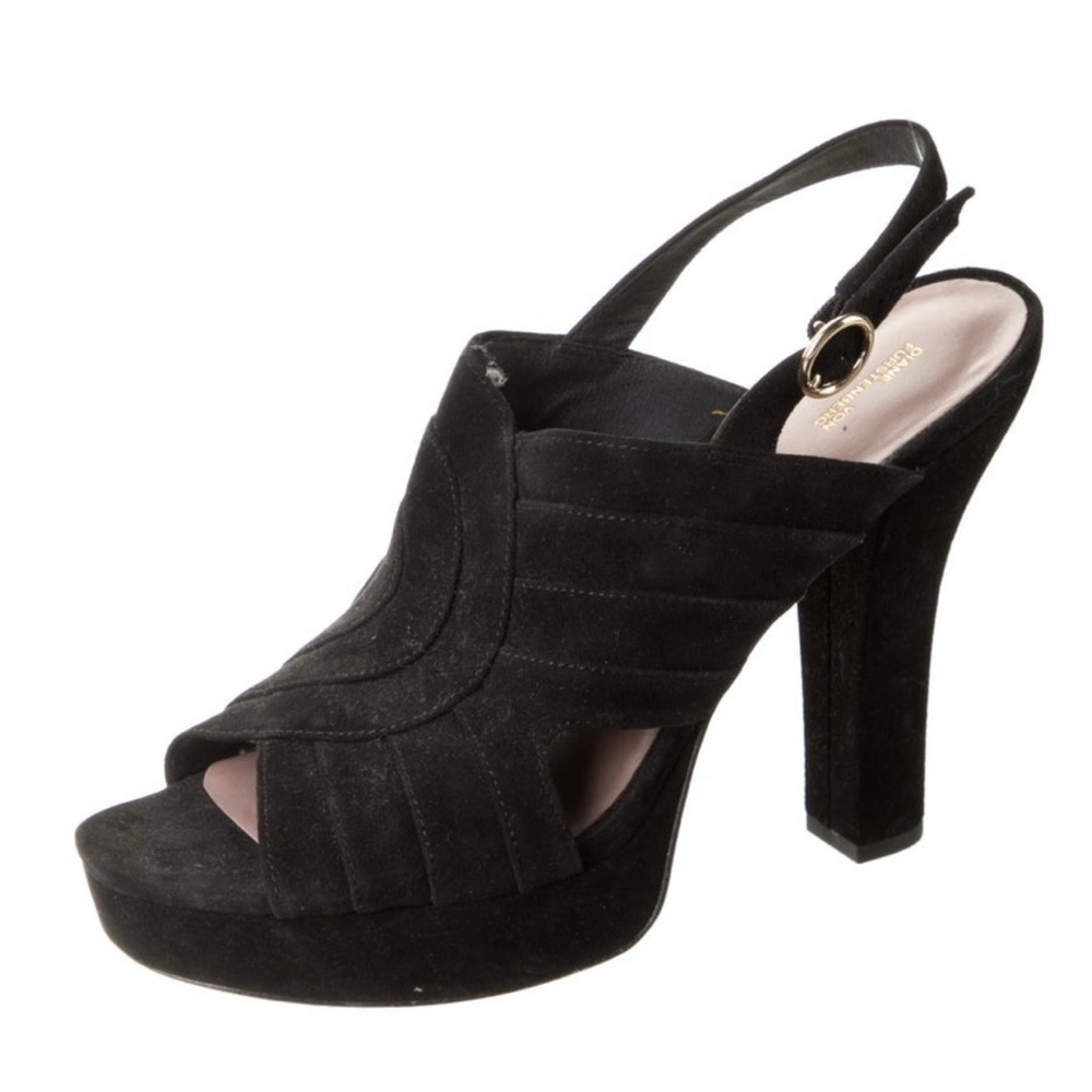 Diane von Furstenberg Suede Slingback Sandals US10